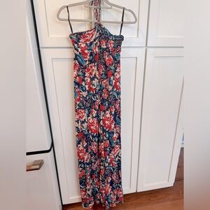 Forever 21 Floral Halter Maxi Dress Large